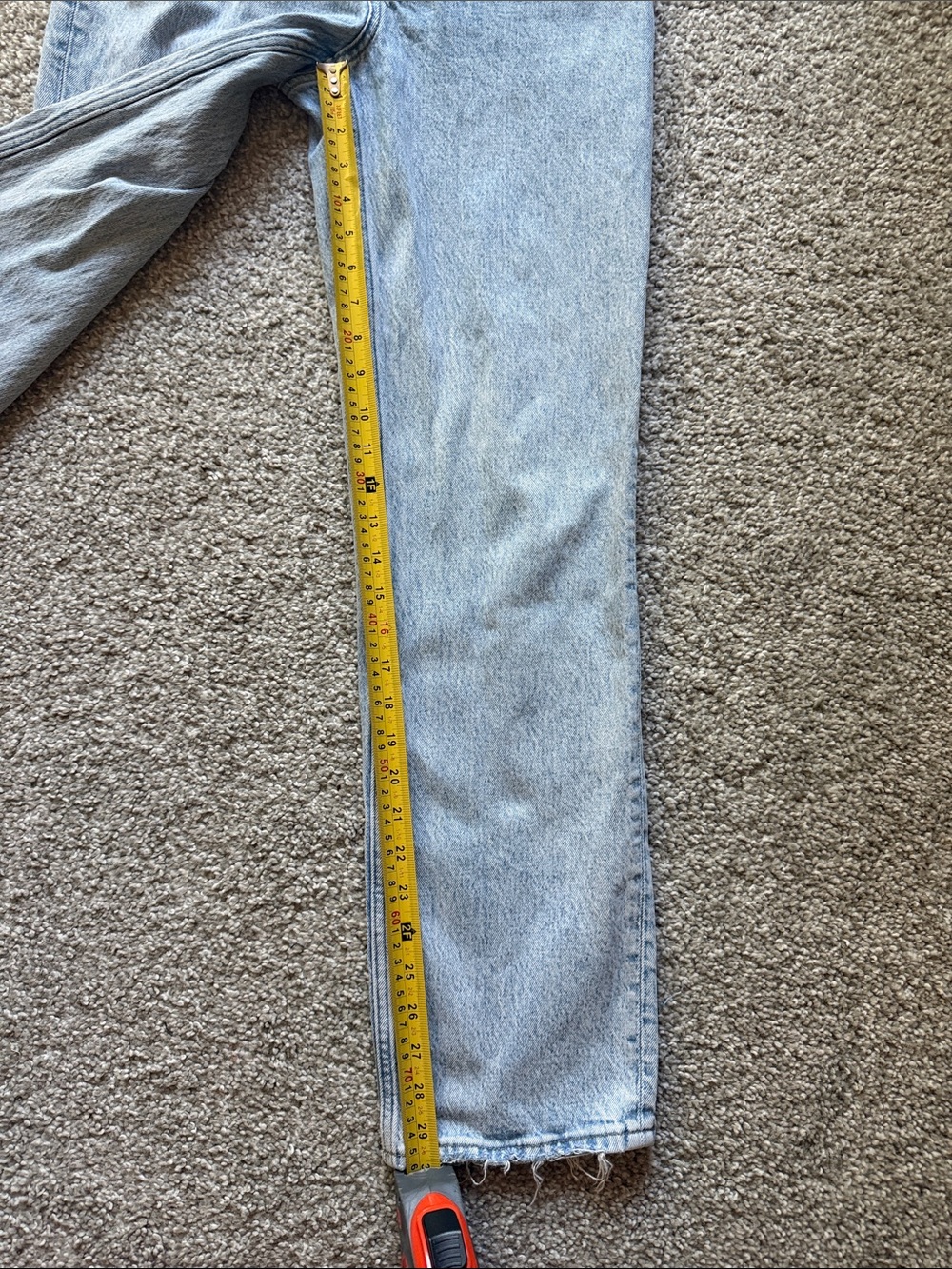 Abercrombie & Fitch Curve Love Ultra High Rise 90s Light Wash Size 27 - Picture 4 of 5